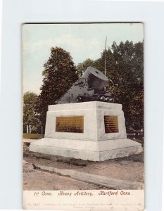 Postcard 1st Conn. Heavy Artillery, Hartford, Connecticut