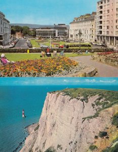 Wilmington Square Beachy Head Lighthouse Eastbourne 2x 1970s Postcard s