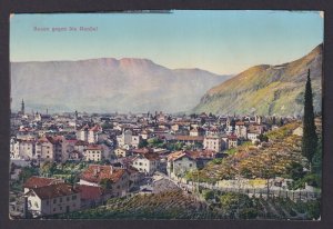 Vintage postcard Bozen Bolzano view towards Mendel South Tyrol Italy