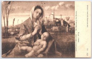 Giovanni Bellini The Madonna of the Meadow Vintage Art Postcard