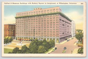 Linen~Air View Dupont & Nemours Bldgs Rodney Square Wilmington DE~c1910 Postcard