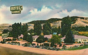 Linen Roadside Postcard Gorman Cafe & Motel, Gorman CA Hwy 99 Bakersfield to LA