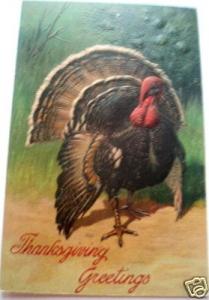 THANKSGIVING PC-LARGE EMBOSSEDTURKEY-1907