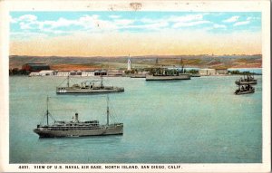 U.S. Naval Air Base North Island San Diego CA White Border Postcard 4551
