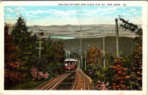 POSTCARD SCENE Mount Tom Massachusetts MA AM6465