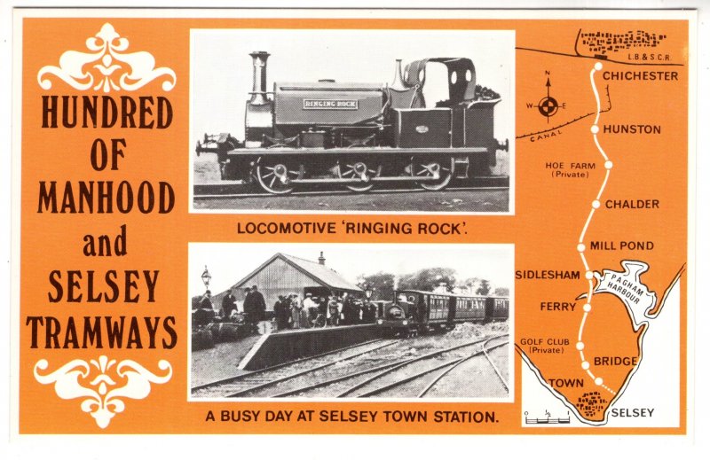 Hundred of Manhood Selsey Tramway, Selsey Station, Ringing Rock Locomotive, Map