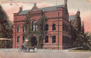 THROOP'S POLYTECHNIC SCHOOL PASADENA CALIFORNIA POSTCARD 1910