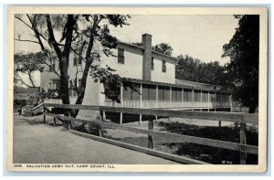 c1920's Salvation Army Hut Exterior Camp Grant Illinois IL Unposted Postcard