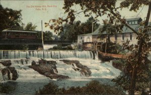 Kilmer Mill & Trolley Rock City Falls Milton New York NY c1910 Postcard