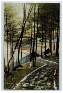 1907 Glimpse Bathing Pool Pine Island Park Manchester New Hampshire NH Postcard