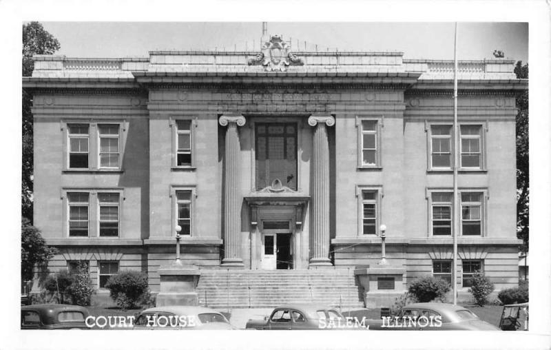 Salem Illinois Court House Real Photo Antique Postcard K53999