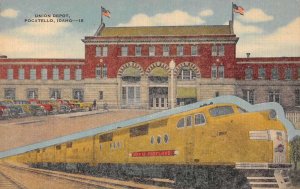 Pocatello Idaho Union Depot Train Station Vintage Postcard AA50918