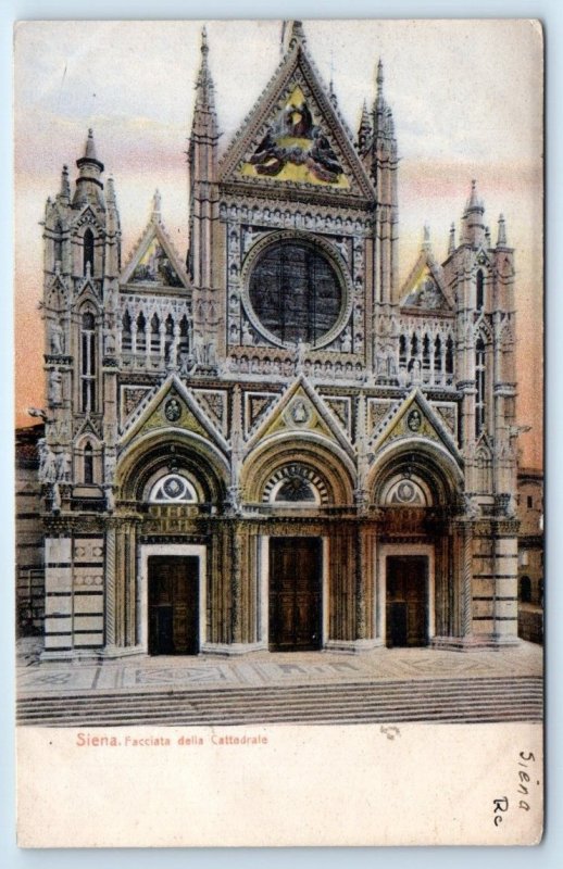 Facciata della Cattedrale SIENA Italy Postcard