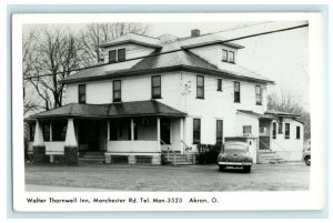 c1960's Walter Thornwell Inn Akron Ohio OH Unposted Antique RPPC Photo Postcard 