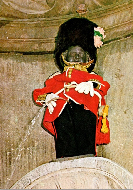Belgium Brussels Mannekin-Pis Dressed As Welsh Guard