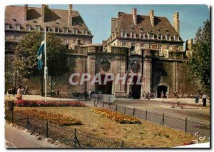 Postcard Modern Colors in Brittany Saint Malo I and V Porte Saint Vincent and...