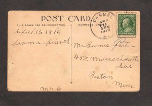 Birthday Greetings Postcard April Diamonds Violets Taurus 1910