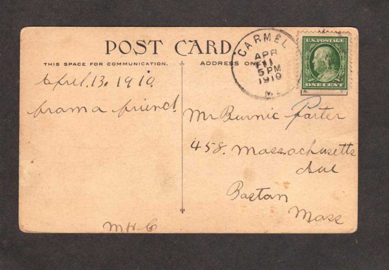 Birthday Greetings Postcard April Diamonds Violets Taurus 1910