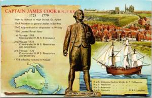 Captain James Cook Australia Vintage Postcard E40 *As Is