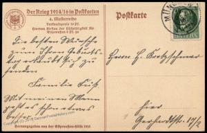 Germany 1916 WWI Bayern Stamp General Ludendorff Artist Signed Ostpreussen 77410