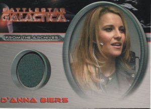 D'Anna Biers Battlestar Galactica  TV Show Relic Real Costume Card CC34