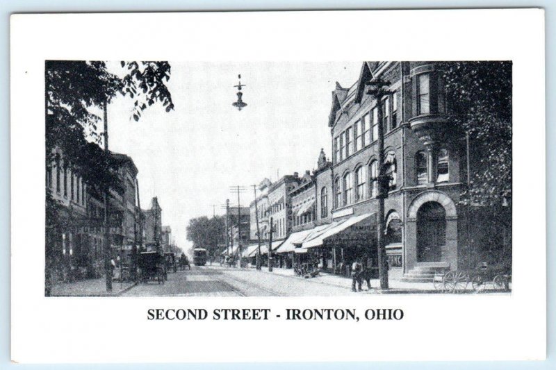 2 Repro Postcards IRONTON, OH ~ Park Ave Tunnel & SECOND STREET Scene 4x6