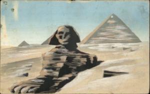 EGYPT Sphynx & Pyramids c1910 Postcard
