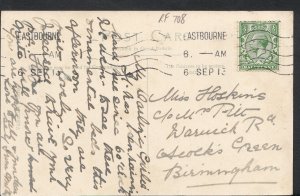 Genealogy Postcard - Hoskins / Pitt or Pilt - Warwick Road, Adcocks Green  RF708