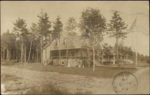 Homes - Rockland ME 1914 Cancel Real Photo Postcard