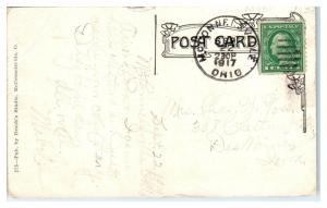 1917 Howard Chandler Christy Home, Duncan Falls, OH Postcard *5E4