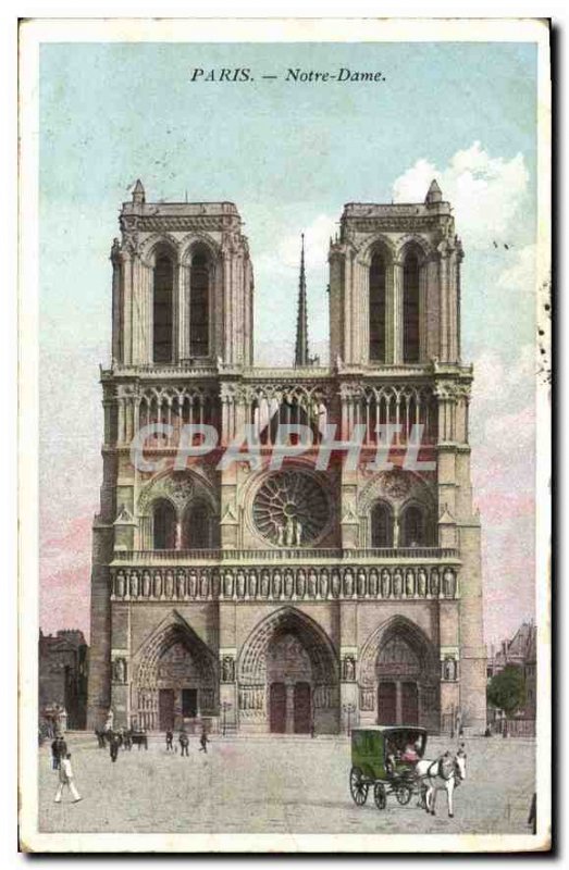 Postcard Old Paris Notre Dame