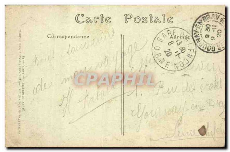 Old Postcard Alencon The Notre Dame