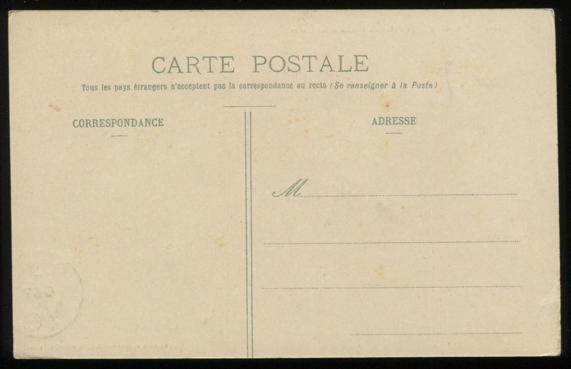 Senegal. Dakar. Le Palais de Justice et les Ecoles. Circa 1906. Hand colored