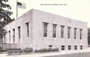 Postcard Post Office Elkhorn WI