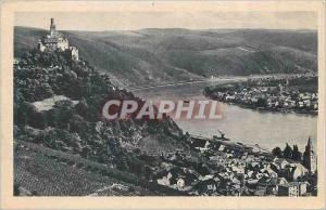 Old Postcard Die Marksburg und Braubadj