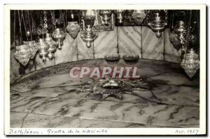 Israel - Bethlehem - Grotto of the Nativity - Old Postcard