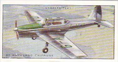 Barbers Teas Trade Card Aeroplanes No 2 De Havilland Chipmunk