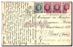 Old Postcard Fancy Happy Christmas (bells bells)