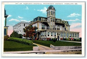 1920 St Barnabus Hospital Woodford District Portland Maine ME Unposted Postcard