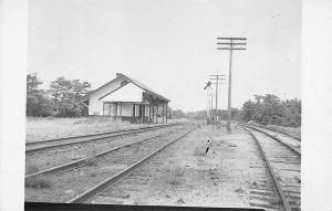 North Falmouth MA Railroad Station Train Depot RPPC Postcard