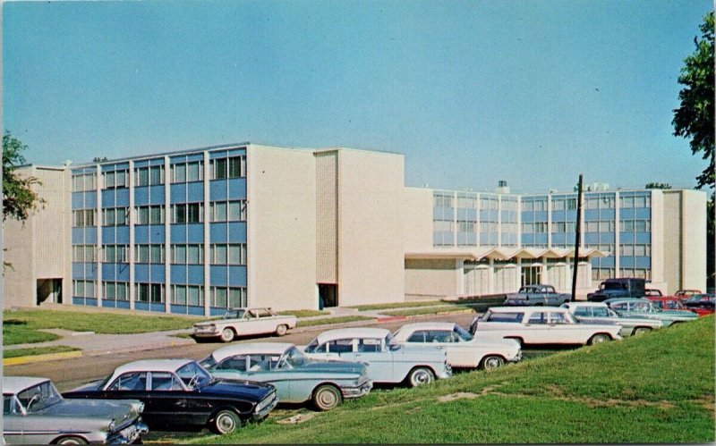 Jonesboro Arkansas State University Hall Women's Dormitory Autos Postcard H23 