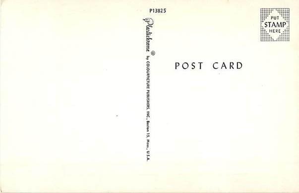 Massachusetts The Bay State Map Card MA Chrome