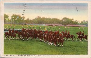 RCMP Musical Ride Royal Canadian Mounted Police c1940 Postcard H60