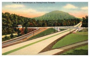 Postcard HIGHWAY SCENE Pennsylvania Turnpike Pennsylvania PA AQ5914