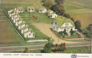 Canada New Brunswick Fairville Balmoral Court 1954