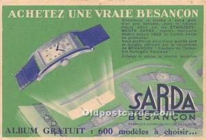 Sarda Besancon Advertising Unused 