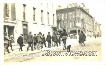 Real Photo - Co. H. With Chain Gang in Chillicothe, Missouri