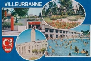 Villeurbanne Hotel Swimming Pool Postcard