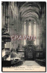 Old Postcard St Maximin la Sainte Baume Basilica Interior