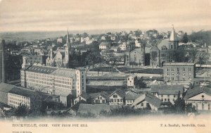 Rockville CT View From Fox Hill, Raphael Tuck Postcard.